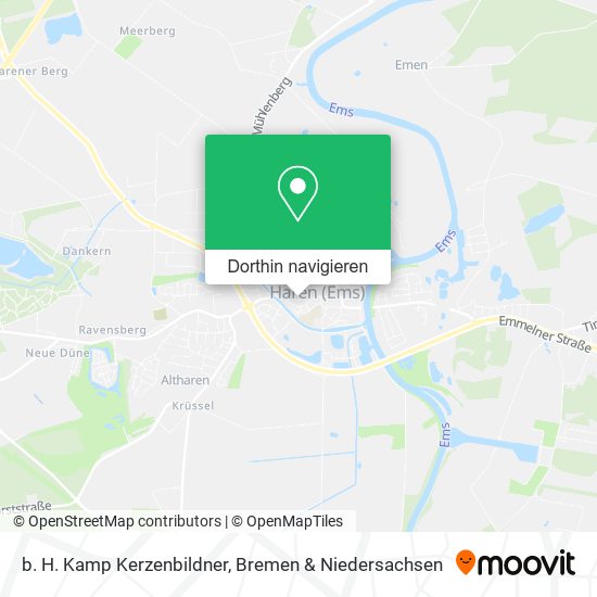 b. H. Kamp Kerzenbildner Karte