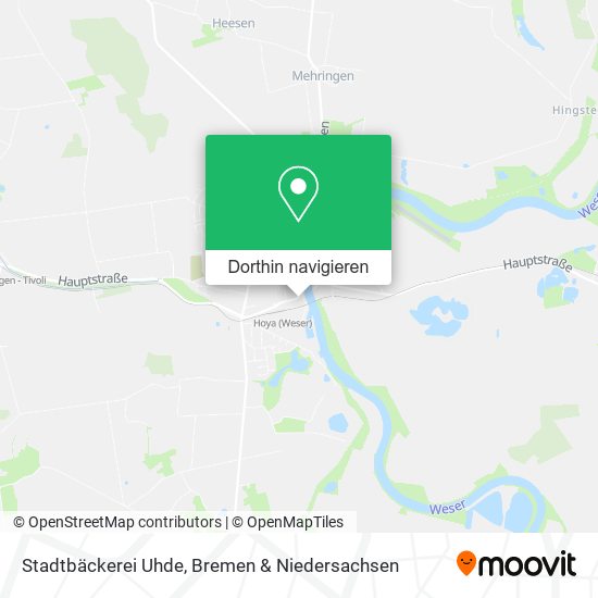 Stadtbäckerei Uhde Karte