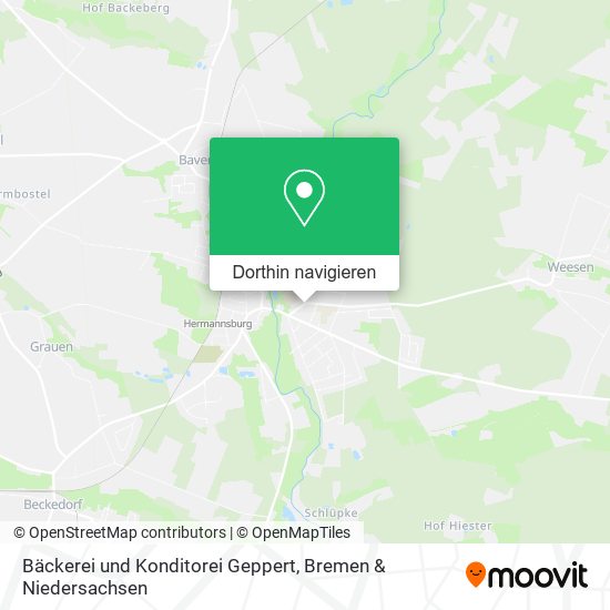 Bäckerei und Konditorei Geppert Karte