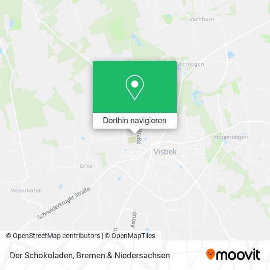 Der Schokoladen Karte