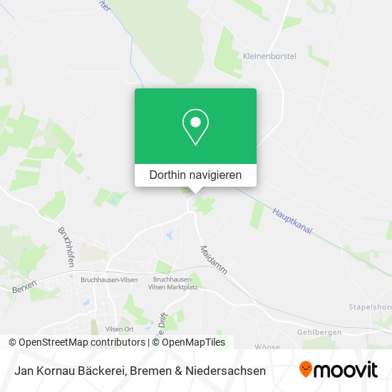 Jan Kornau Bäckerei Karte