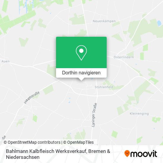 Bahlmann Kalbfleisch Werksverkauf Karte
