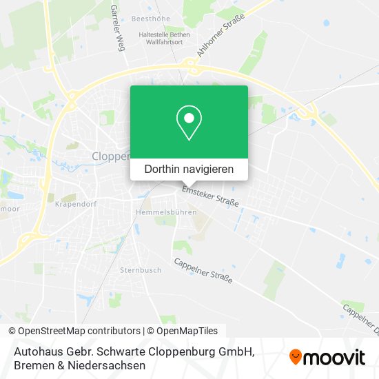 Autohaus Gebr. Schwarte Cloppenburg GmbH Karte