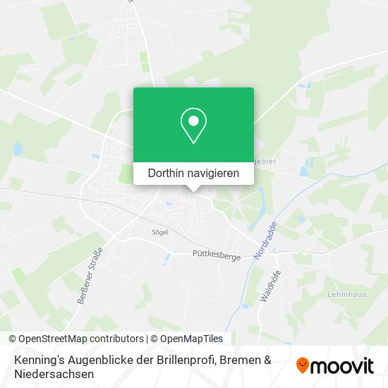 Kenning's Augenblicke der Brillenprofi Karte
