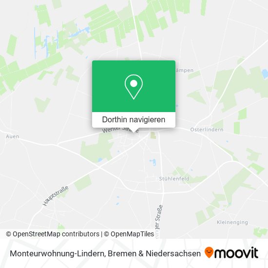 Monteurwohnung-Lindern Karte