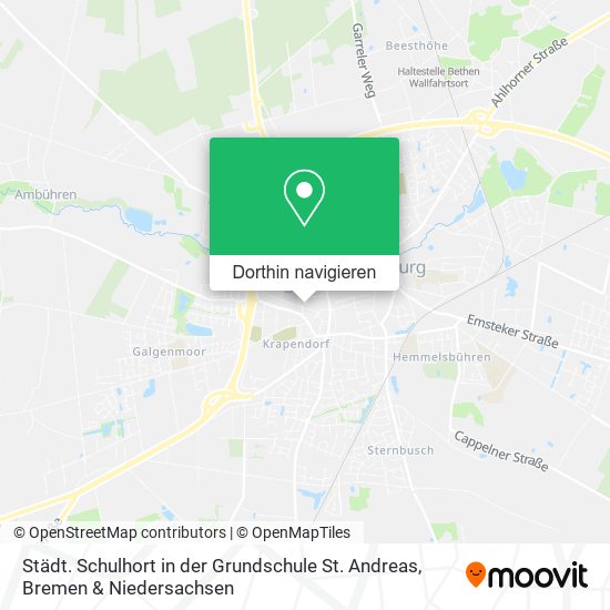 Städt. Schulhort in der Grundschule St. Andreas Karte