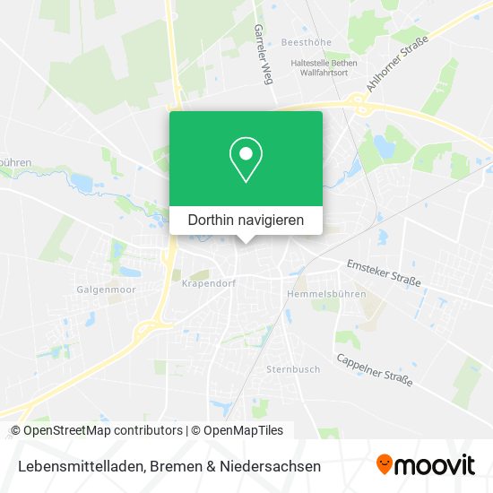 Lebensmittelladen Karte