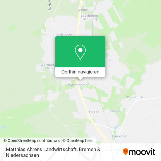 Matthias Ahrens Landwirtschaft Karte