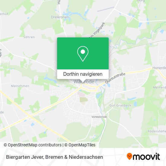 Biergarten Jever Karte