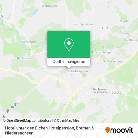 Hotel unter den Eichen Hotelpension Karte