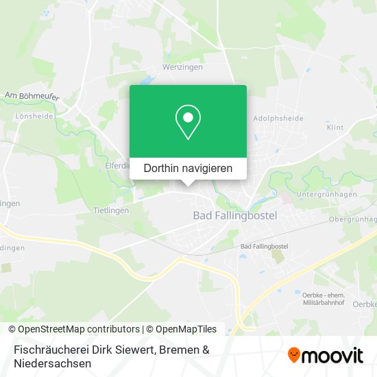 Fischräucherei Dirk Siewert Karte