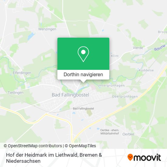 Hof der Heidmark im Liethwald Karte