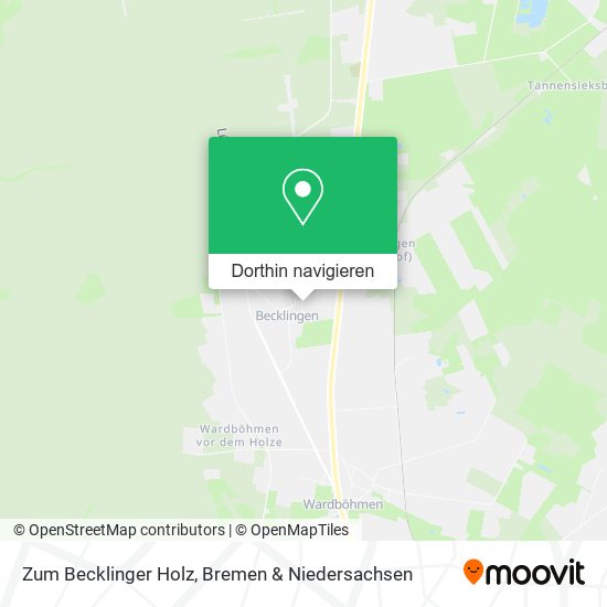 Zum Becklinger Holz Karte