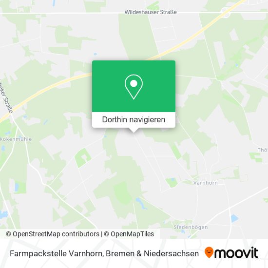 Farmpackstelle Varnhorn Karte