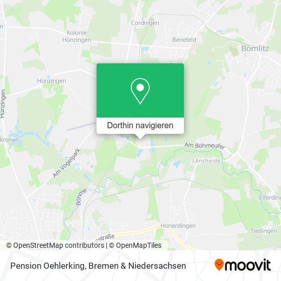 Pension Oehlerking Karte