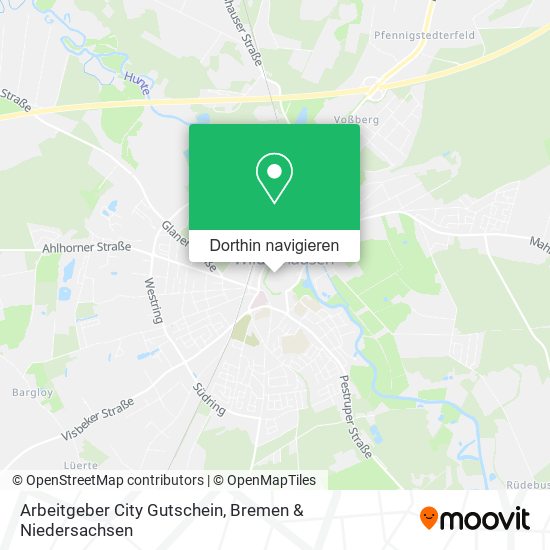 Arbeitgeber City Gutschein Karte