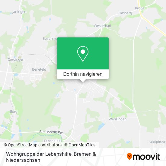 Wohngruppe der Lebenshilfe Karte