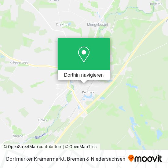 Dorfmarker Krämermarkt Karte