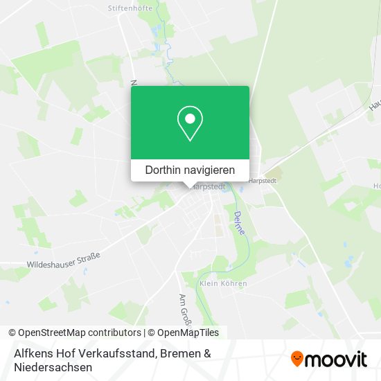 Alfkens Hof Verkaufsstand Karte