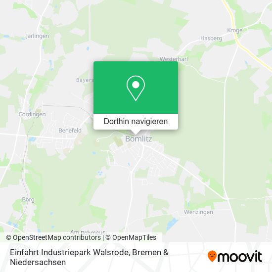 Einfahrt Industriepark Walsrode Karte