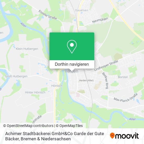 Achimer Stadtbäckerei GmbH&Co Garde der Gute Bäcker Karte