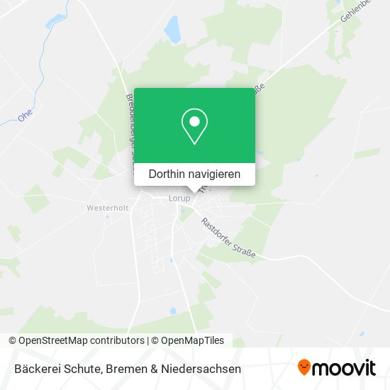 Bäckerei Schute Karte