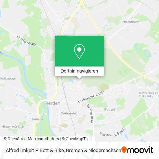 Alfred Imkeit P Bett & Bike Karte