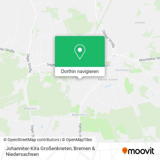 Johanniter-Kita Großenkneten Karte