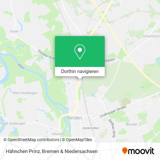Hähnchen Prinz Karte