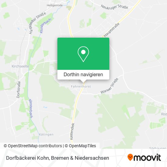 Dorfbäckerei Kohn Karte