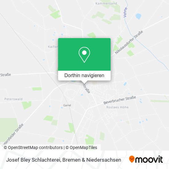 Josef Bley Schlachterei Karte