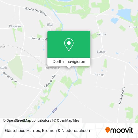 Gästehaus Harries Karte