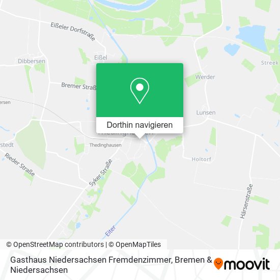 Gasthaus Niedersachsen Fremdenzimmer Karte