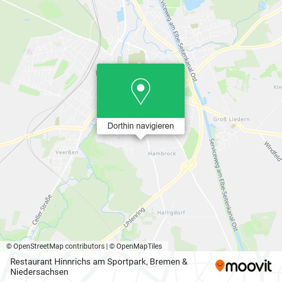 Restaurant Hinnrichs am Sportpark Karte