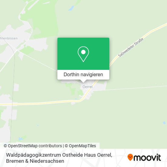 Waldpädagogikzentrum Ostheide Haus Oerrel Karte
