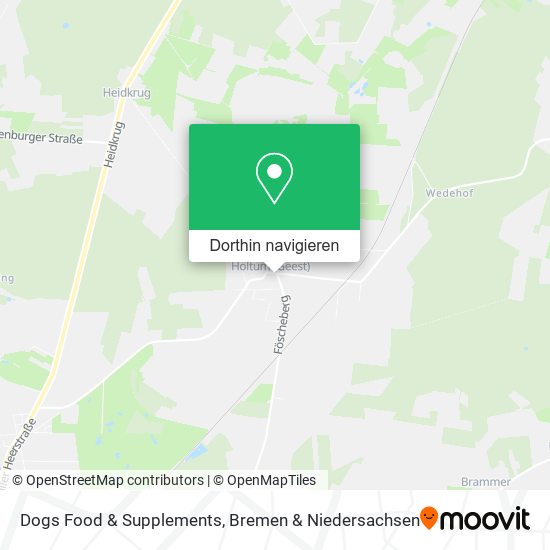 Dogs Food & Supplements Karte