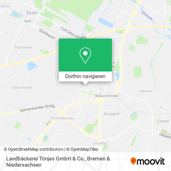 Landbäckerei Tönjes GmbH & Co. Karte