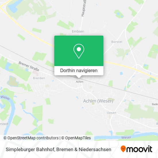 Simpleburger Bahnhof Karte
