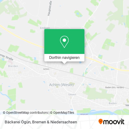 Bäckerei Ögün Karte