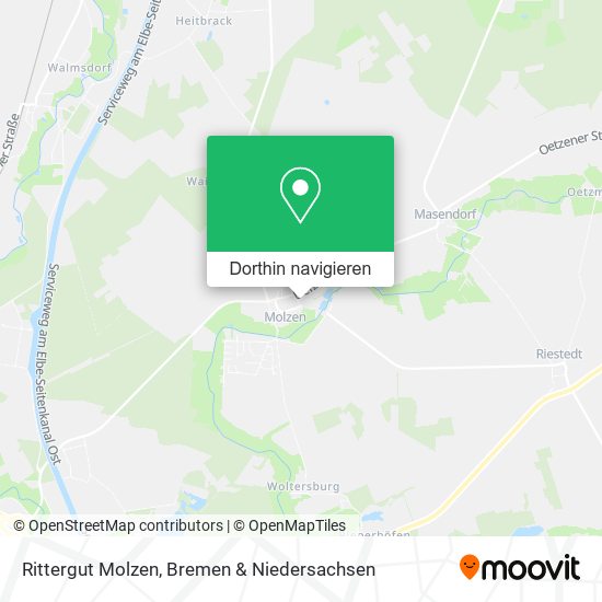 Rittergut Molzen Karte