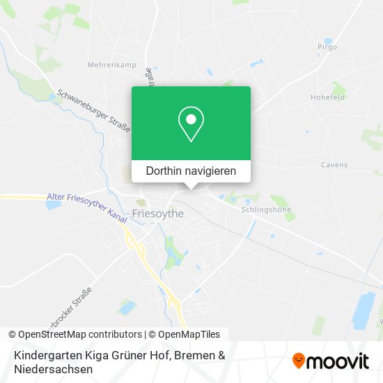 Kindergarten Kiga Grüner Hof Karte