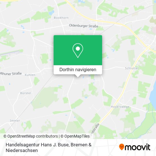 Handelsagentur Hans J. Buse Karte