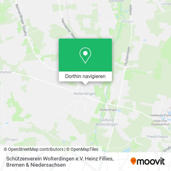 Schützenverein Wolterdingen e.V. Heinz Fillies Karte