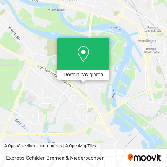 Express-Schilder Karte