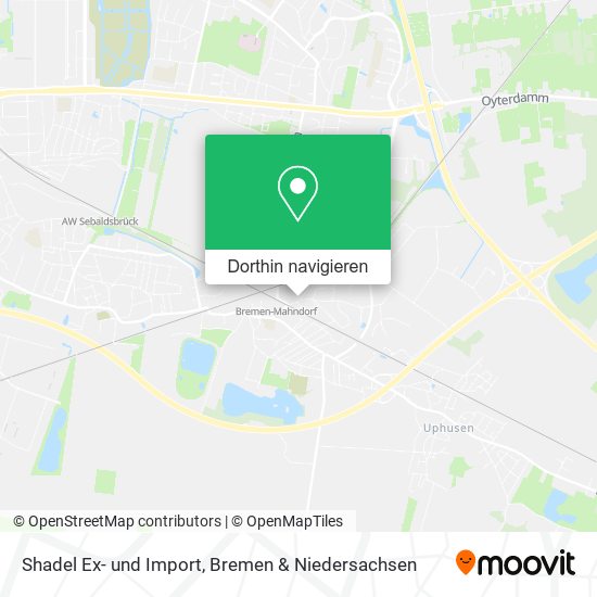 Shadel Ex- und Import Karte