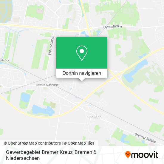 Gewerbegebiet Bremer Kreuz Karte