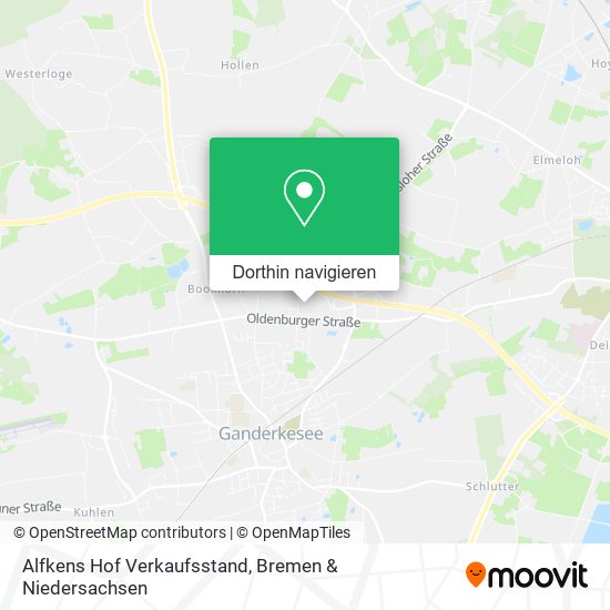 Alfkens Hof Verkaufsstand Karte