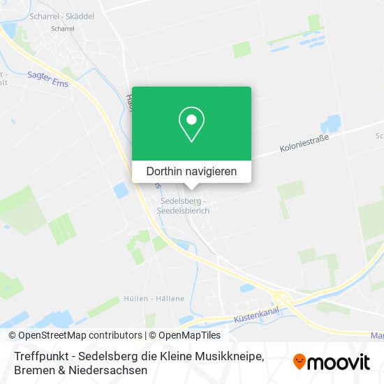 Treffpunkt - Sedelsberg die Kleine Musikkneipe Karte