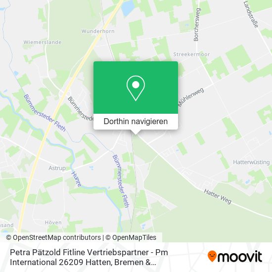 Petra Pätzold Fitline Vertriebspartner - Pm International 26209 Hatten Karte