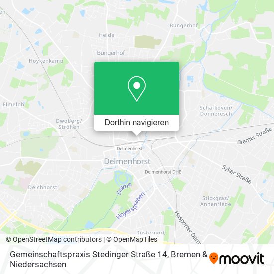 Gemeinschaftspraxis Stedinger Straße 14 Karte